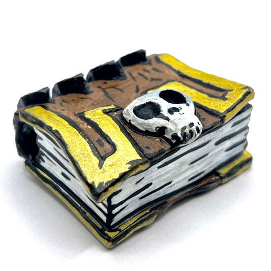 Skull book keychain