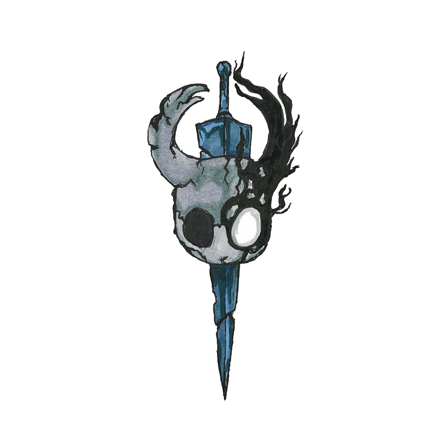 Hollow knight- sword sticker