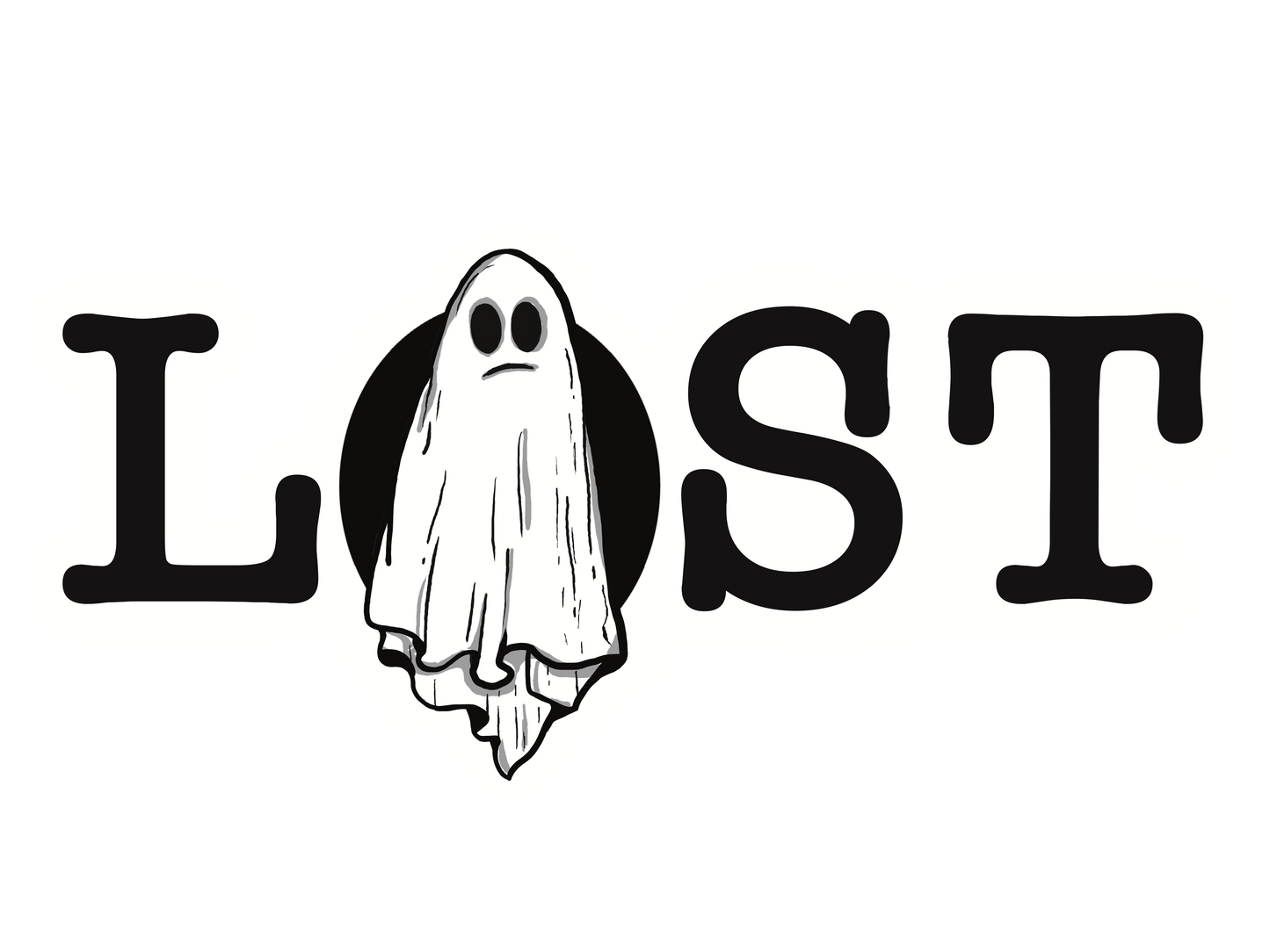 lost ghost sticker