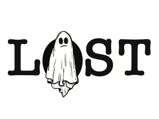 lost ghost sticker