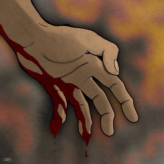 bloody hand